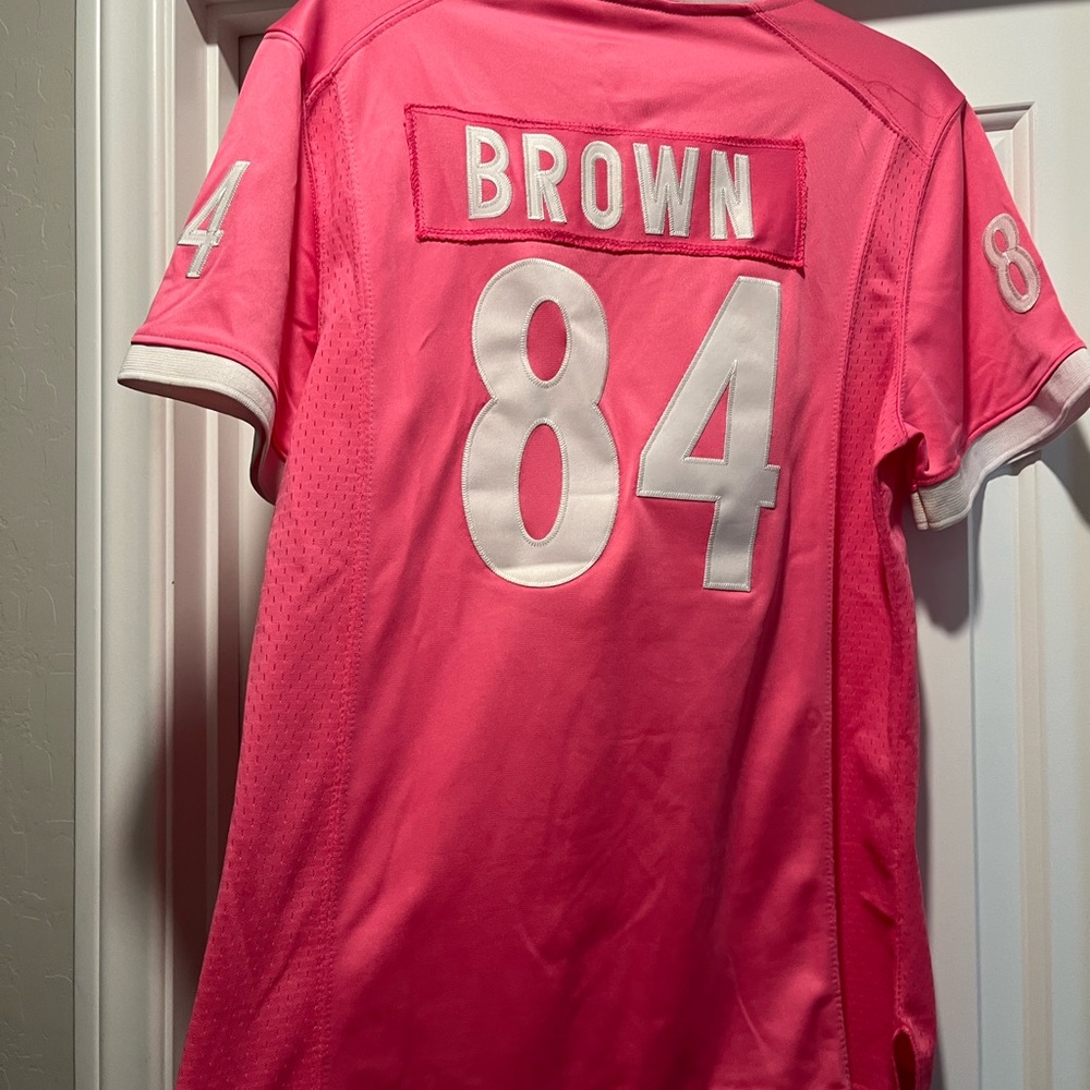 NFL Pink Women's Jersey with White Accents - Picture 6 of 6